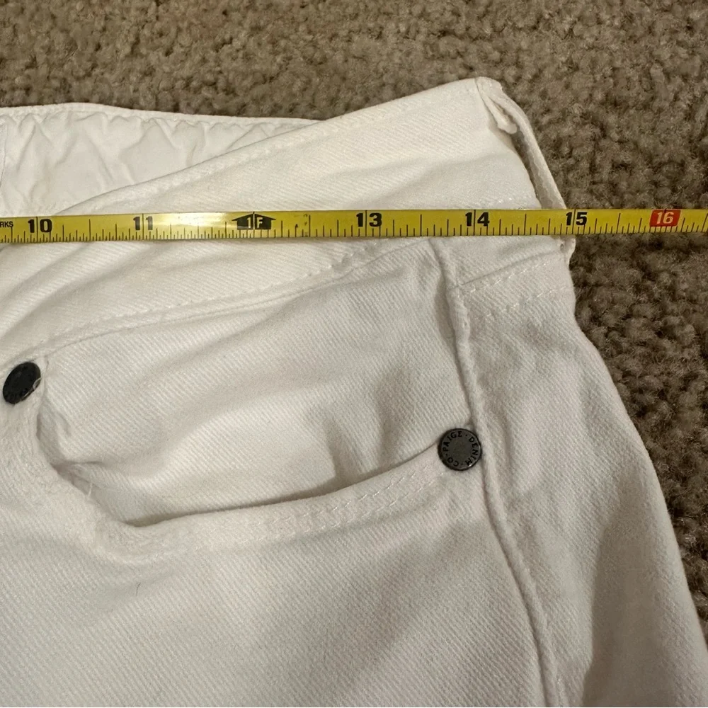 Paige White Women's Jeans Skyline Ankle Peg Size 28 Inseam 28 Pants Old Money - Picture 6 of 10